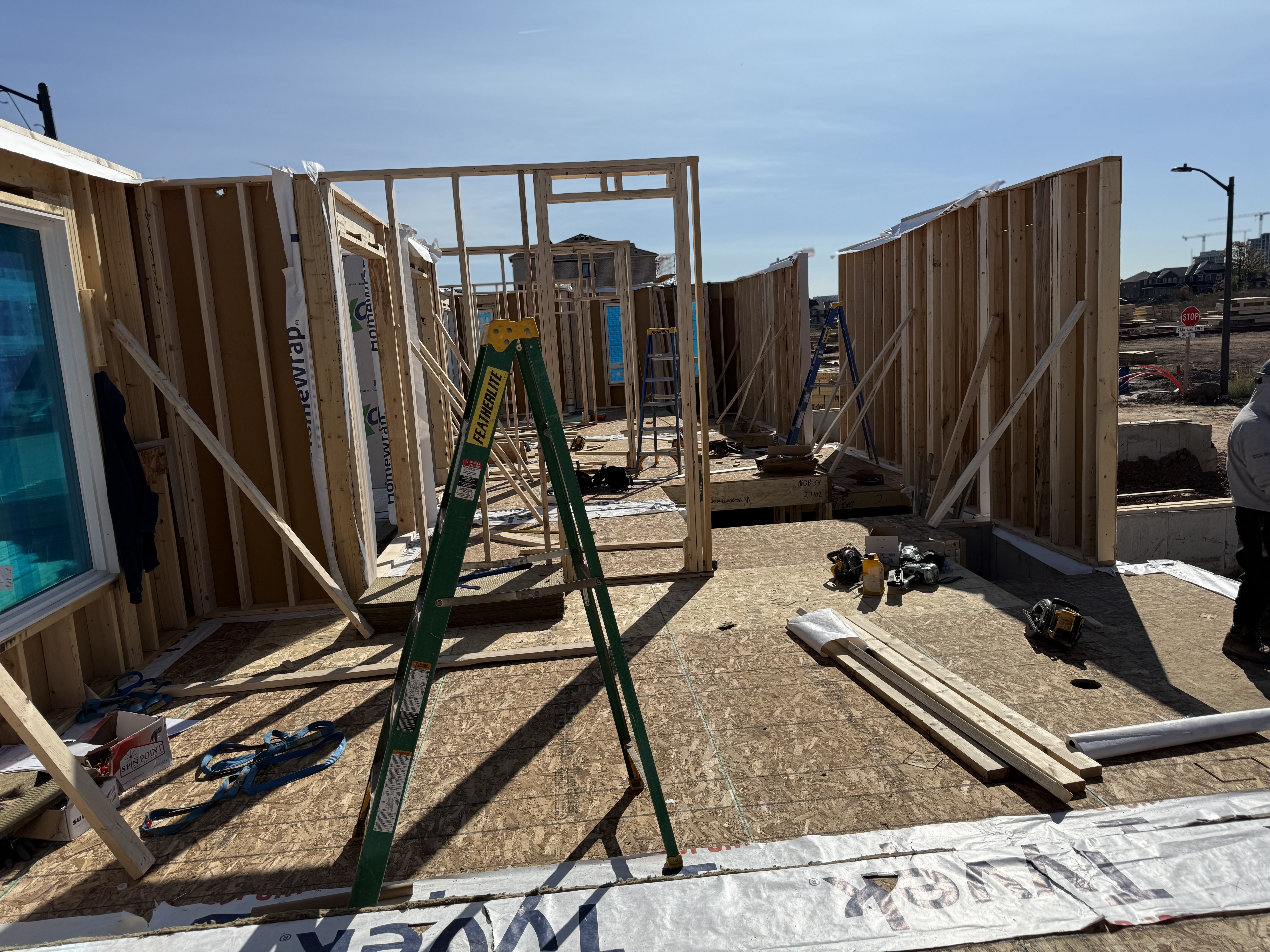 Milton — building up first storey walls