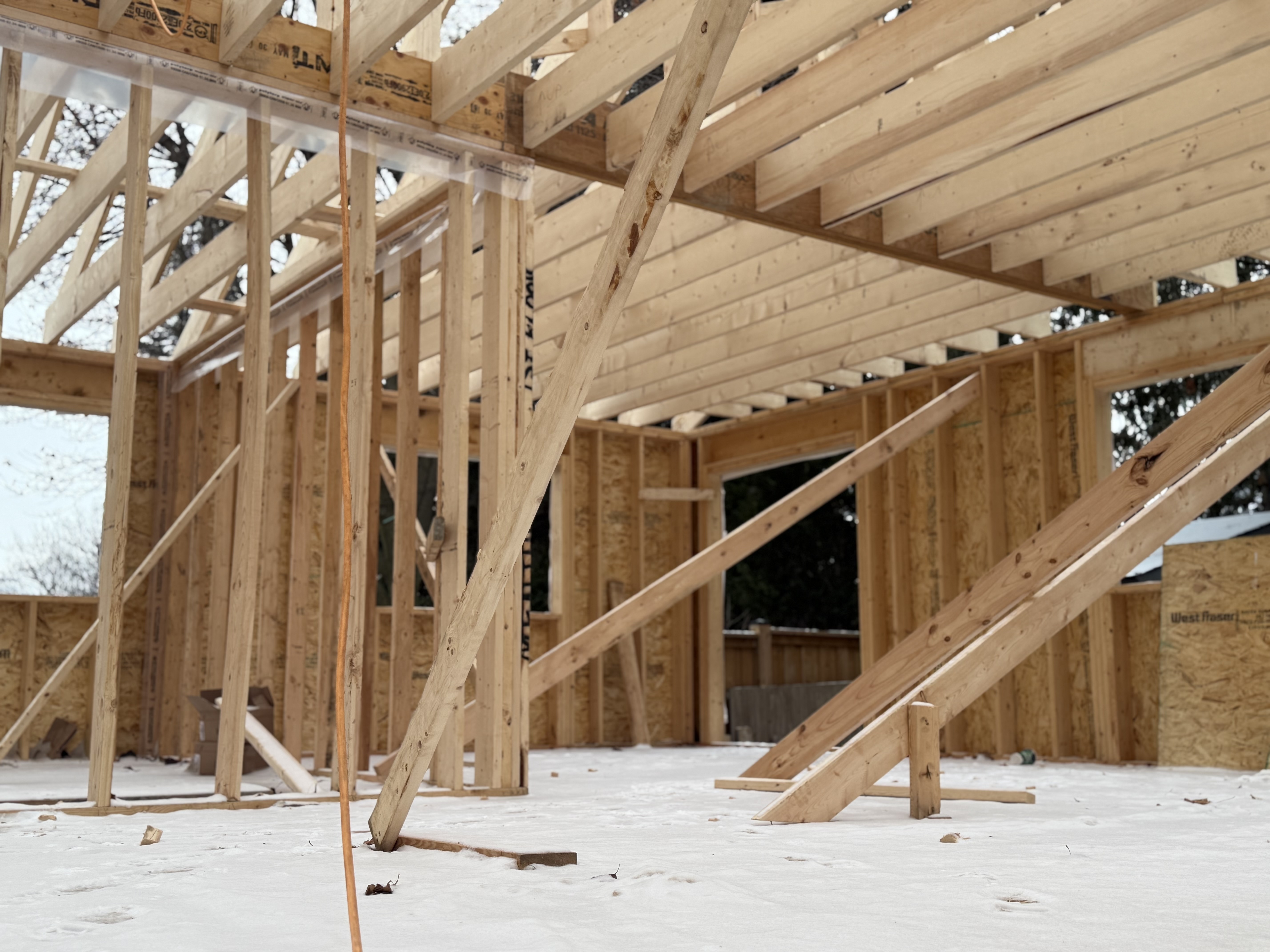 York — interior walls and floor joists